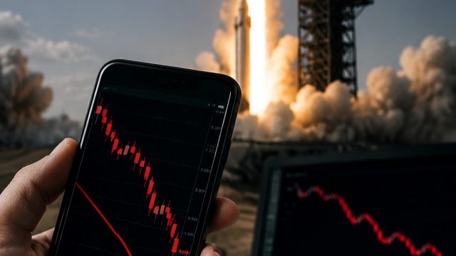 SpaceX Shares Drop Below Initi